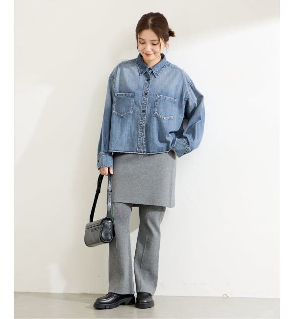 JOURNAL STANDARD「《追加2》ライトオンスデニムクロップドシャツ」|シャツ・ブラウス|