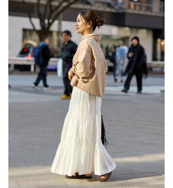 JOURNAL STANDARD「《追加2》ライトオンスデニムクロップドシャツ」|シャツ・ブラウス|