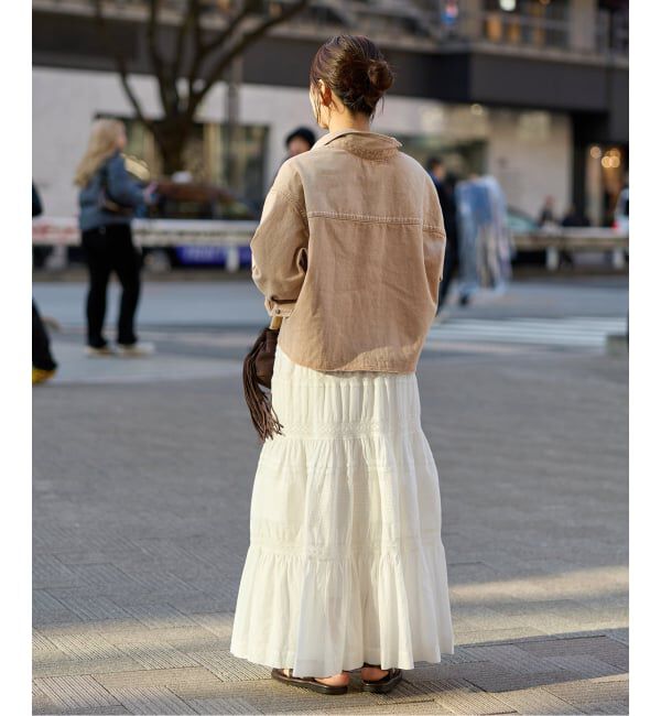 JOURNAL STANDARD「《追加2》ライトオンスデニムクロップドシャツ」|シャツ・ブラウス|