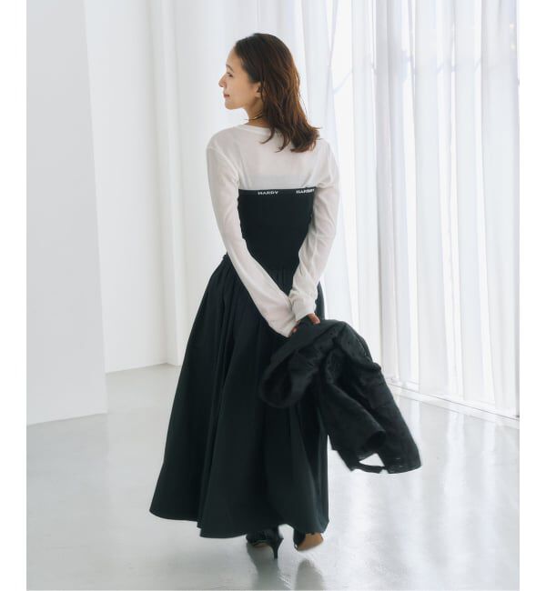HARDY NOIR「タフタウエストリブスカート」|スカート|