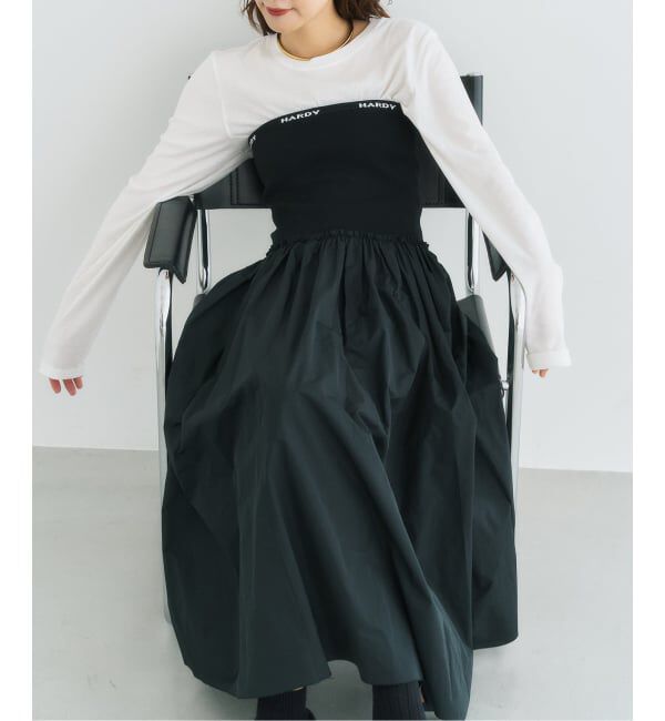 HARDY NOIR「タフタウエストリブスカート」|スカート|
