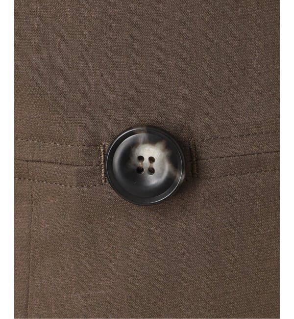 NOBLE「《予約》麻ストレッチロングジレワンピース」|ワンピース|