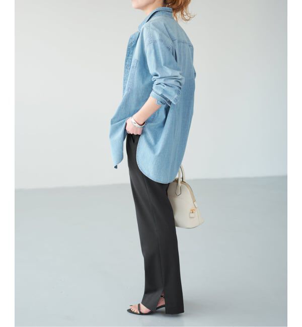 Spick and Span「スリットイージーパンツ」|スラックス|