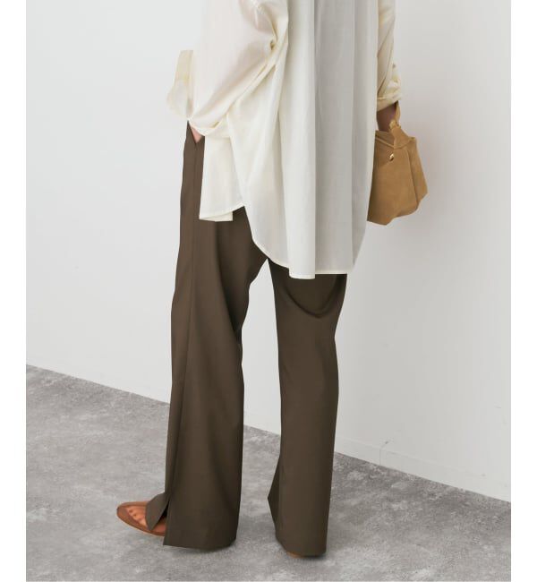 Spick and Span「スリットイージーパンツ」|スラックス|