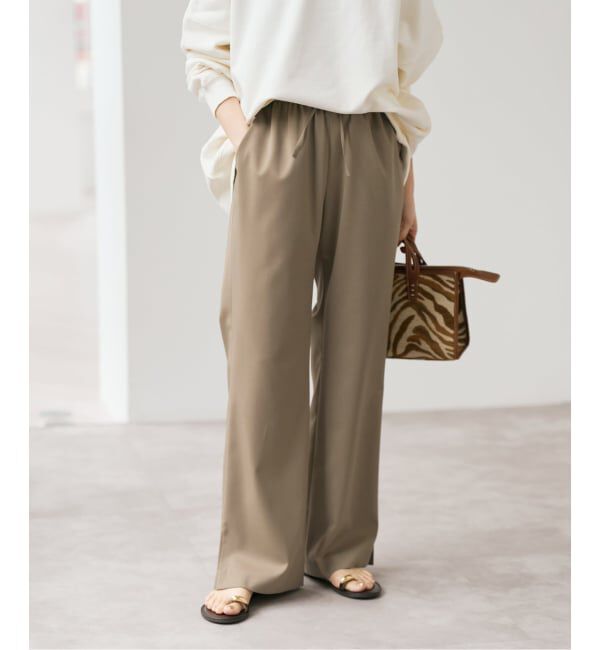 Spick and Span「スリットイージーパンツ」|スラックス|