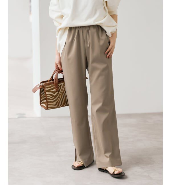 Spick and Span「スリットイージーパンツ」|スラックス|