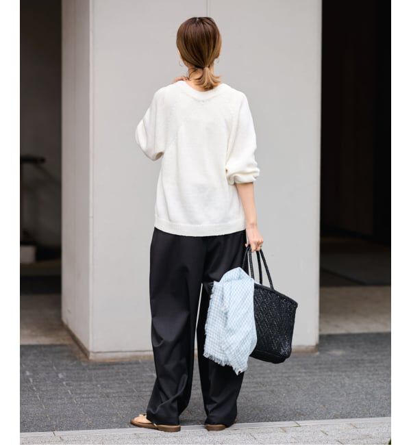 FRAMeWORK「≪追加≫リネンコットンラグランニット」|ニット・セーター|