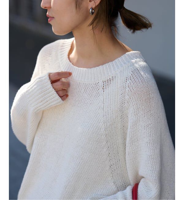 FRAMeWORK「≪追加≫リネンコットンラグランニット」|ニット・セーター|