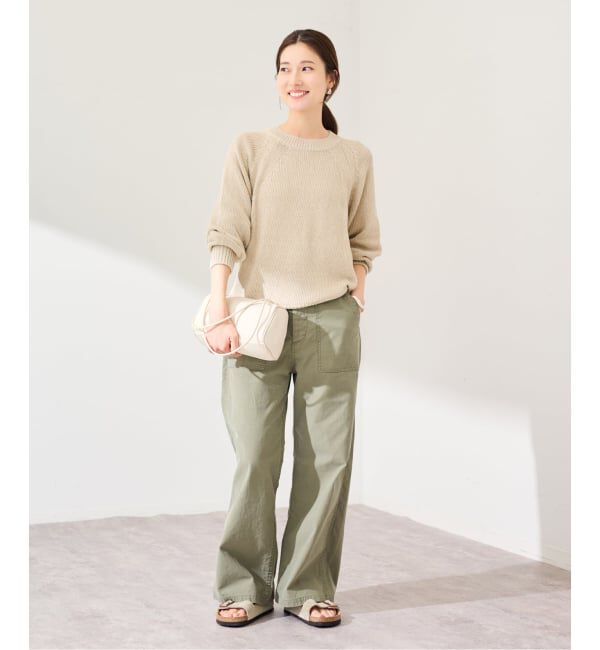 FRAMeWORK「≪追加≫リネンコットンラグランニット」|ニット・セーター|