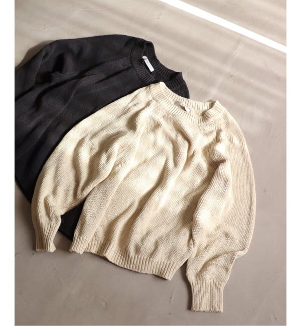 FRAMeWORK「≪追加≫リネンコットンラグランニット」|ニット・セーター|