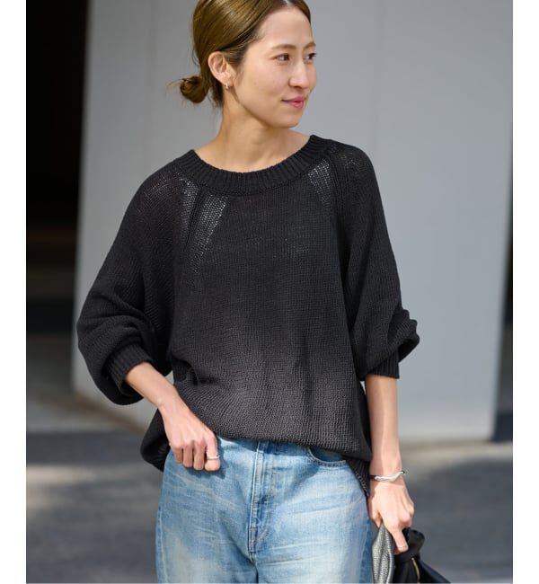 FRAMeWORK「≪追加≫リネンコットンラグランニット」|ニット・セーター|