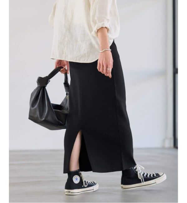 FRAMeWORK「≪追加 / 洗濯機洗い可能≫VIS-NYフルニードルタイトスカート」|スカート|