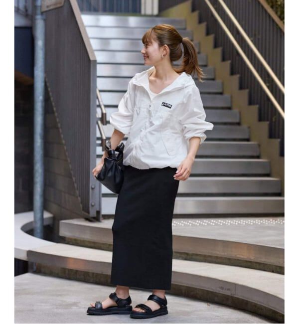 FRAMeWORK「≪追加 / 洗濯機洗い可能≫VIS-NYフルニードルタイトスカート」|スカート|