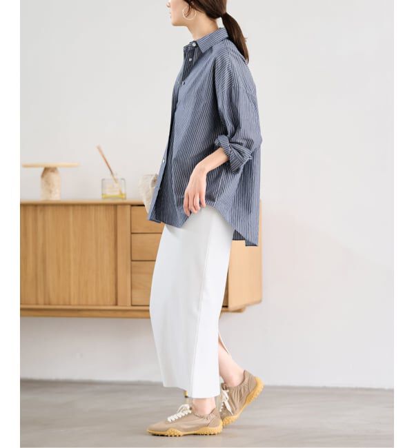 FRAMeWORK「≪追加 / 洗濯機洗い可能≫VIS-NYフルニードルタイトスカート」|スカート|