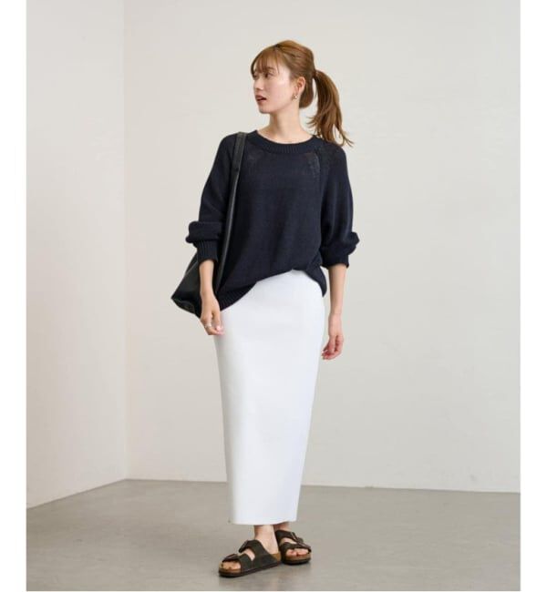 FRAMeWORK「≪追加 / 洗濯機洗い可能≫VIS-NYフルニードルタイトスカート」|スカート|