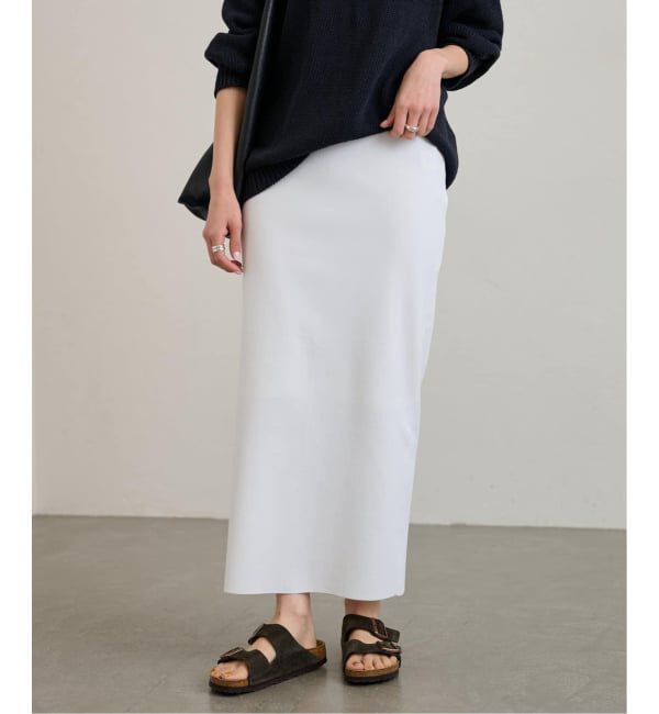 FRAMeWORK「≪追加 / 洗濯機洗い可能≫VIS-NYフルニードルタイトスカート」|スカート|