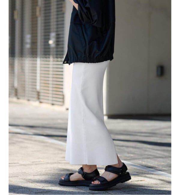 FRAMeWORK「≪追加 / 洗濯機洗い可能≫VIS-NYフルニードルタイトスカート」|スカート|