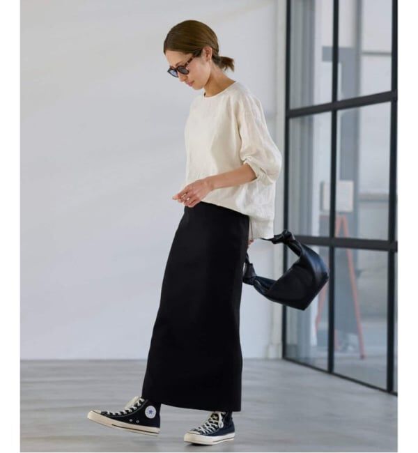 FRAMeWORK「≪追加 / 洗濯機洗い可能≫VIS-NYフルニードルタイトスカート」|スカート|
