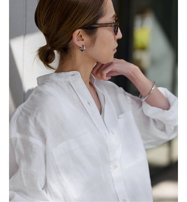 FRAMeWORK「≪WEB先行 / 追加予約≫フレンチリネンドロストシャツ」|シャツ・ブラウス|