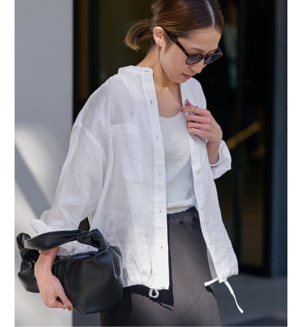 FRAMeWORK「≪WEB先行 / 追加予約≫フレンチリネンドロストシャツ」|シャツ・ブラウス|