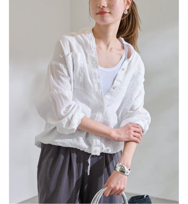 FRAMeWORK「≪WEB先行 / 追加予約≫フレンチリネンドロストシャツ」|シャツ・ブラウス|