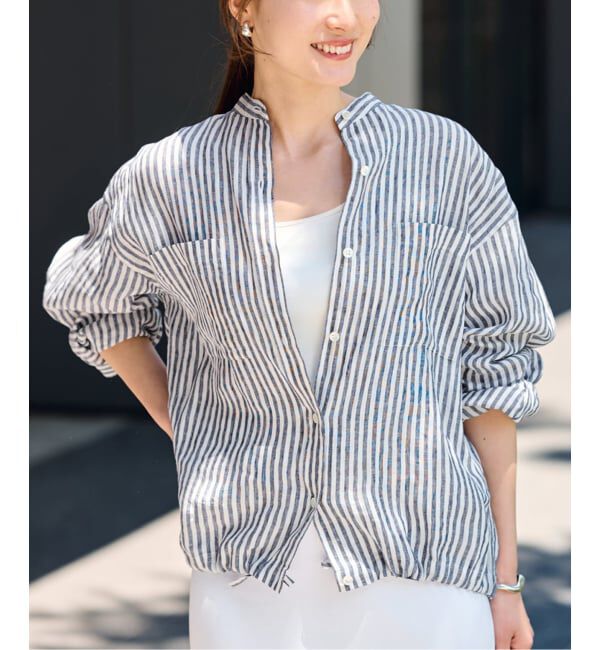 FRAMeWORK「≪WEB先行 / 追加予約≫フレンチリネンドロストシャツ」|シャツ・ブラウス|