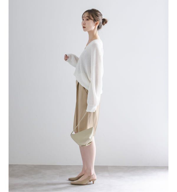 NOBLE「《予約》ペーパーヤーンVネック プルオーバー」|ニット・セーター|