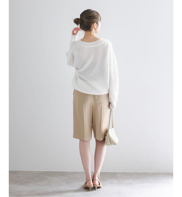 NOBLE「《予約》ペーパーヤーンVネック プルオーバー」|ニット・セーター|