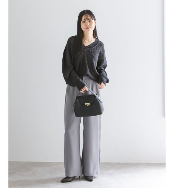 NOBLE「《予約》ペーパーヤーンVネック プルオーバー」|ニット・セーター|