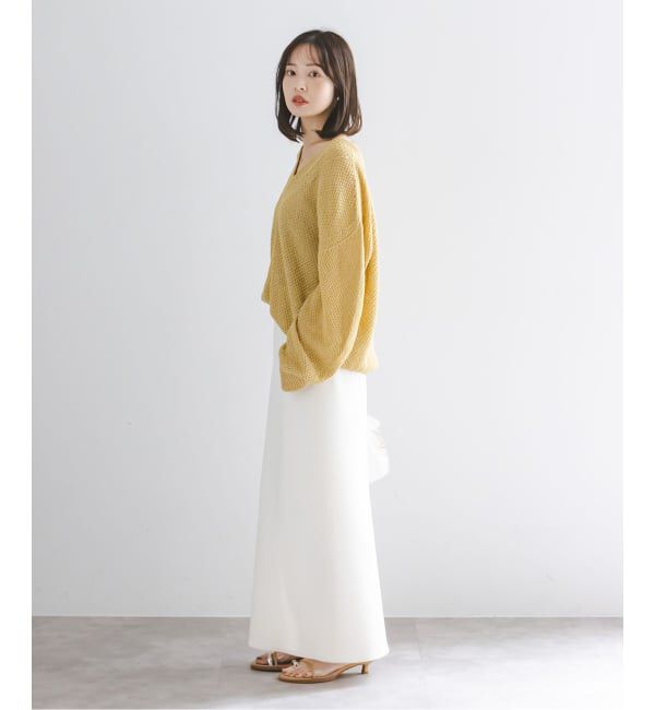 NOBLE「《予約》ペーパーヤーンVネック プルオーバー」|ニット・セーター|