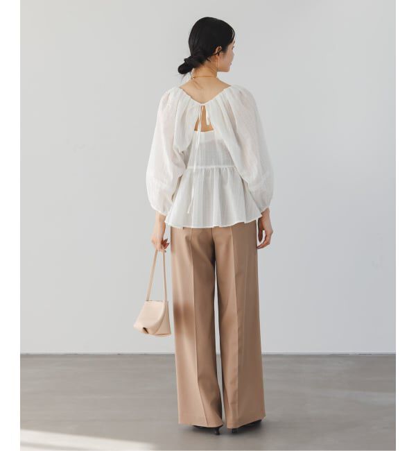 NOBLE「《追加・WEB限定カラー》エステルツイルストレッチスラックスパンツ」|スラックス|