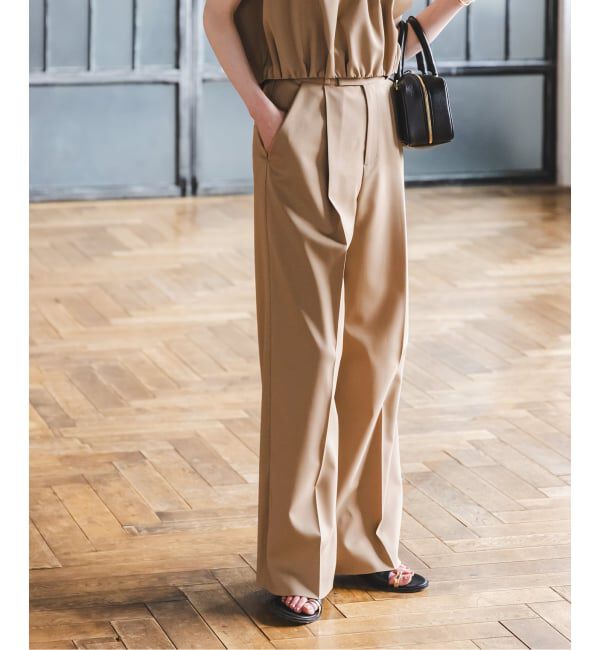 NOBLE「《追加・WEB限定カラー》エステルツイルストレッチスラックスパンツ」|スラックス|