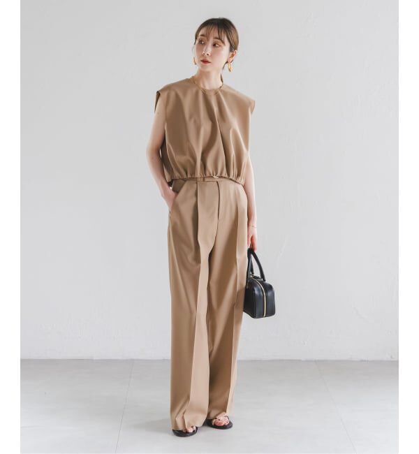 NOBLE「《追加・WEB限定カラー》エステルツイルストレッチスラックスパンツ」|スラックス|