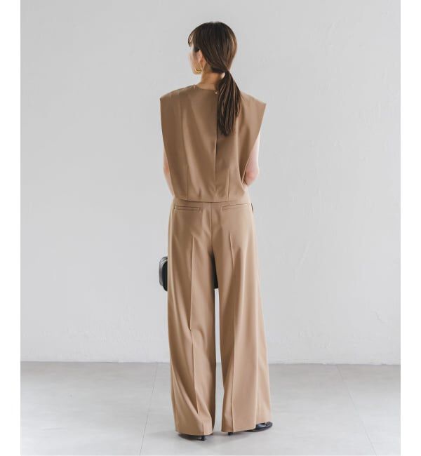 NOBLE「《追加・WEB限定カラー》エステルツイルストレッチスラックスパンツ」|スラックス|