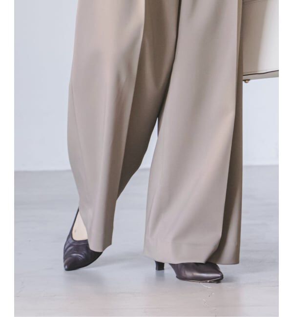 NOBLE「《追加・WEB限定カラー》エステルツイルストレッチスラックスパンツ」|スラックス|