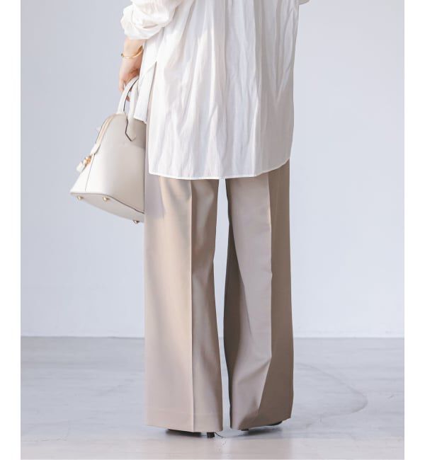 NOBLE「《追加・WEB限定カラー》エステルツイルストレッチスラックスパンツ」|スラックス|