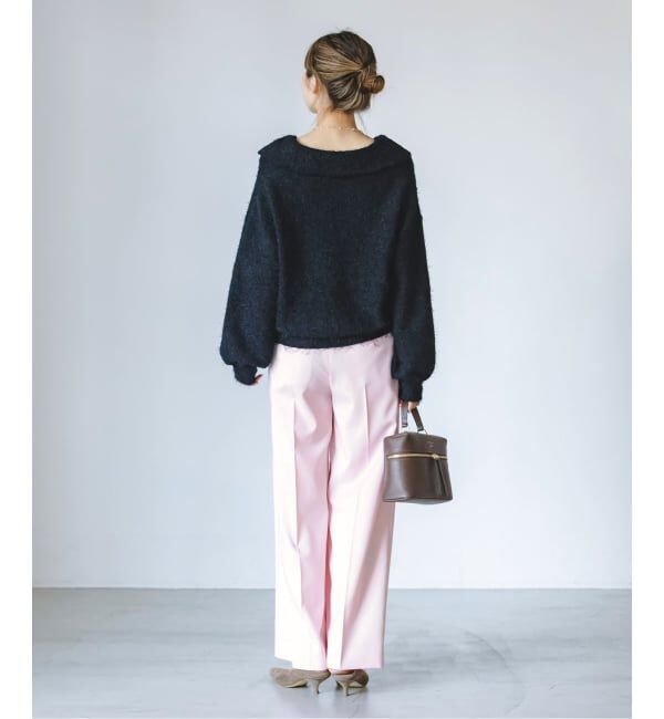 NOBLE「《追加・WEB限定カラー》エステルツイルストレッチスラックスパンツ」|スラックス|