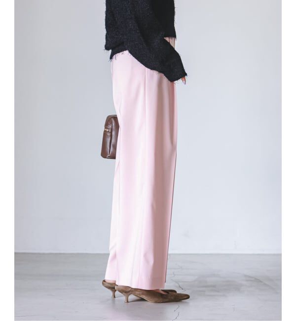 NOBLE「《追加・WEB限定カラー》エステルツイルストレッチスラックスパンツ」|スラックス|