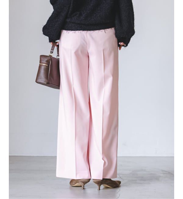 NOBLE「《追加・WEB限定カラー》エステルツイルストレッチスラックスパンツ」|スラックス|