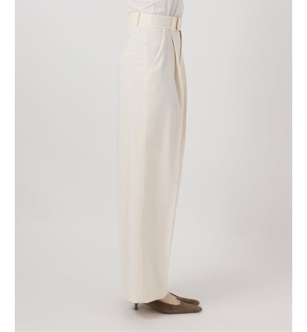 NOBLE「《追加・WEB限定カラー》エステルツイルストレッチスラックスパンツ」|スラックス|