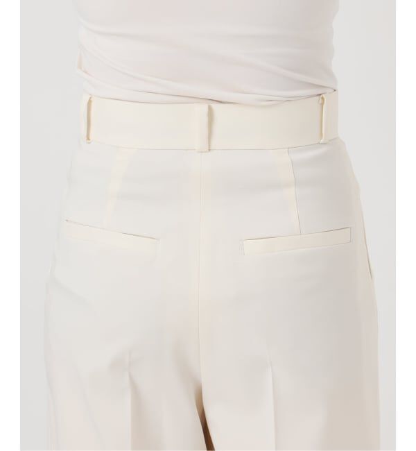 NOBLE「《追加・WEB限定カラー》エステルツイルストレッチスラックスパンツ」|スラックス|