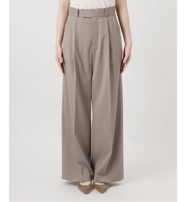 NOBLE「《追加・WEB限定カラー》エステルツイルストレッチスラックスパンツ」|スラックス|