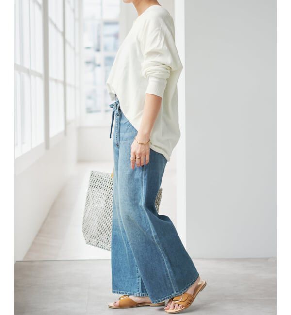 Spick and Span「《新色有り / 追加》コットンバルキーヤーンルーズVネックプルオーバー」|ニット・セーター|