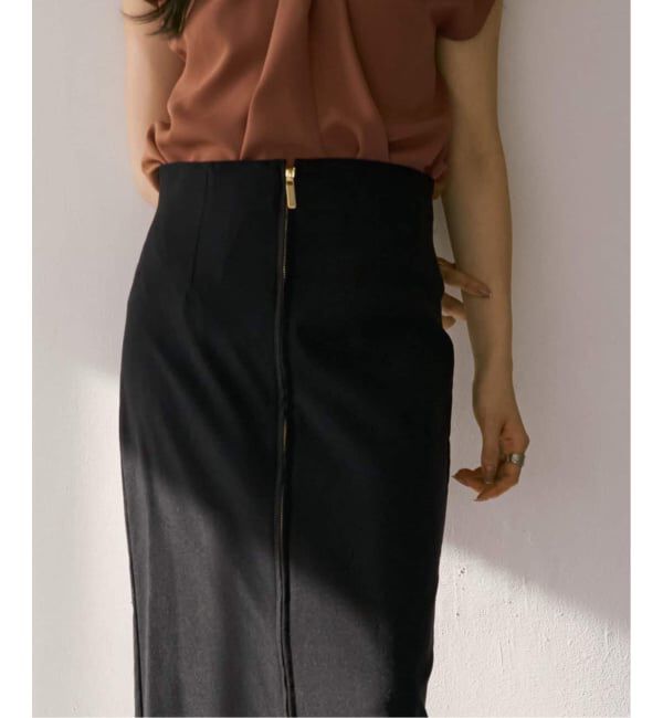 NOBLE「《追加3》RyNyコンフォートストレッチジップタイトスカート」|スカート|