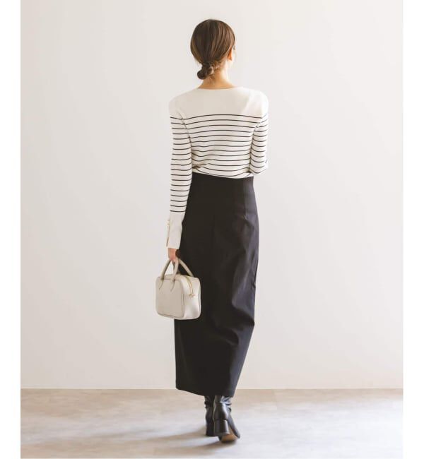 NOBLE「《追加3》RyNyコンフォートストレッチジップタイトスカート」|スカート|
