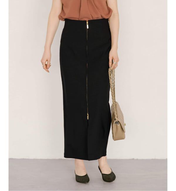 NOBLE「《追加3》RyNyコンフォートストレッチジップタイトスカート」|スカート|