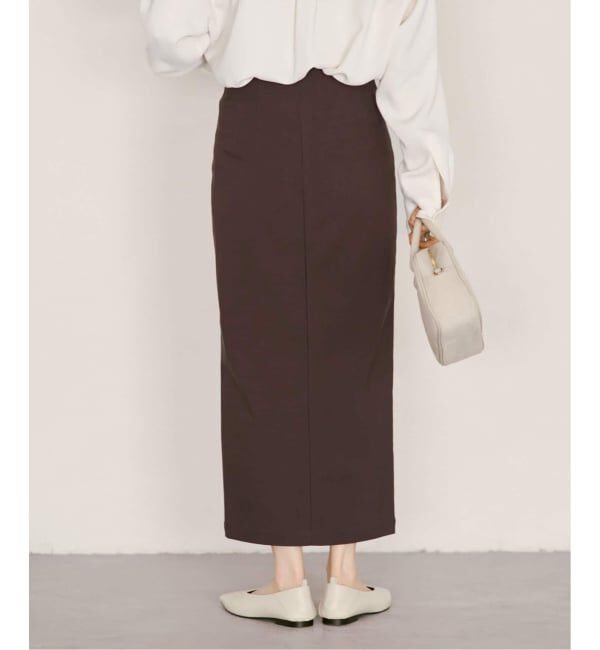 NOBLE「《追加3》RyNyコンフォートストレッチジップタイトスカート」|スカート|