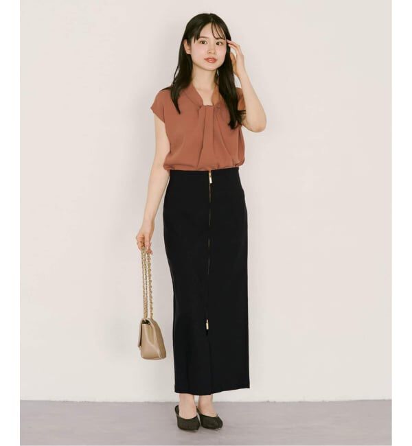 NOBLE「《追加3》RyNyコンフォートストレッチジップタイトスカート」|スカート|