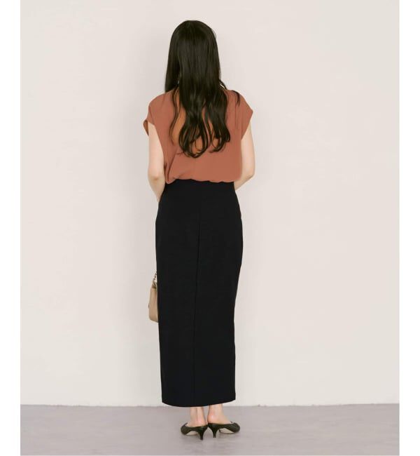 NOBLE「《追加3》RyNyコンフォートストレッチジップタイトスカート」|スカート|