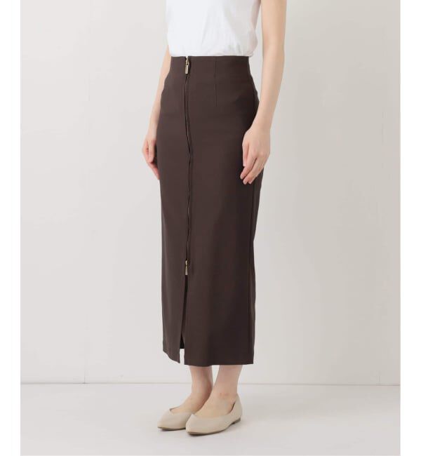 NOBLE「《追加3》RyNyコンフォートストレッチジップタイトスカート」|スカート|